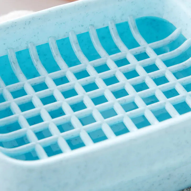 Portable Plastic Soap Box with Drainage for Bathroom