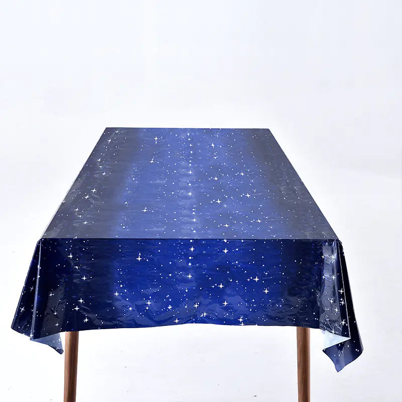 Waterproof Disposable Starry Sky Party Tablecloth